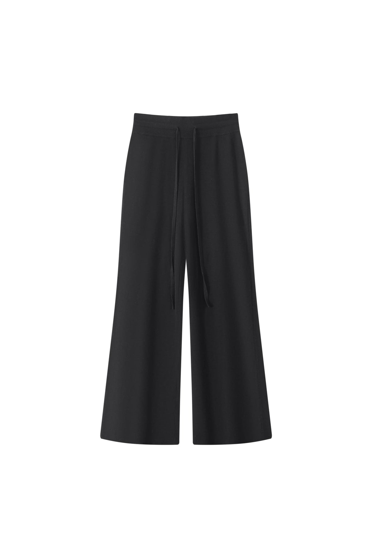 100% Fine Wool Wide Leg Knit Pants