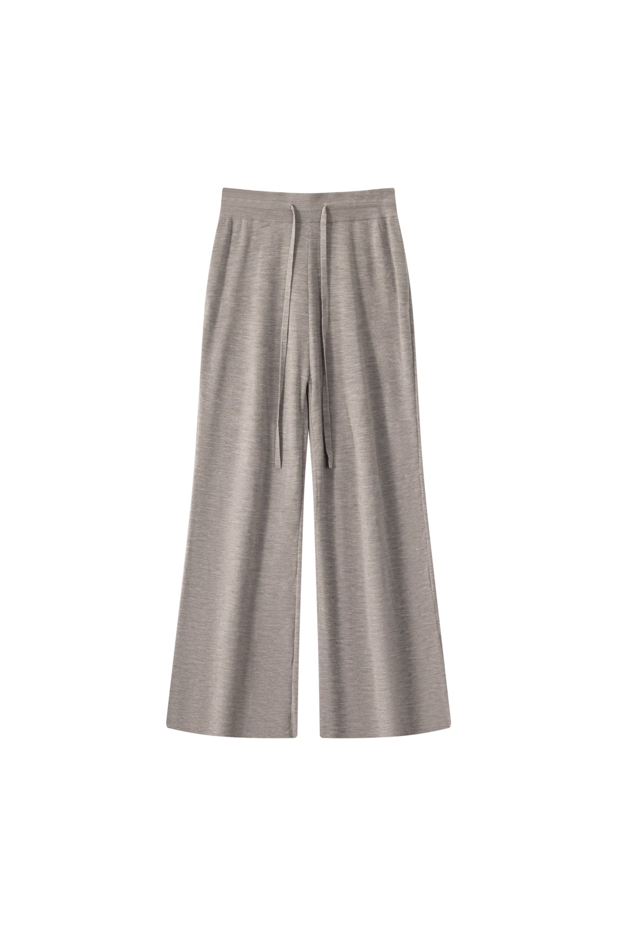 100% Fine Wool Wide Leg Knit Pants