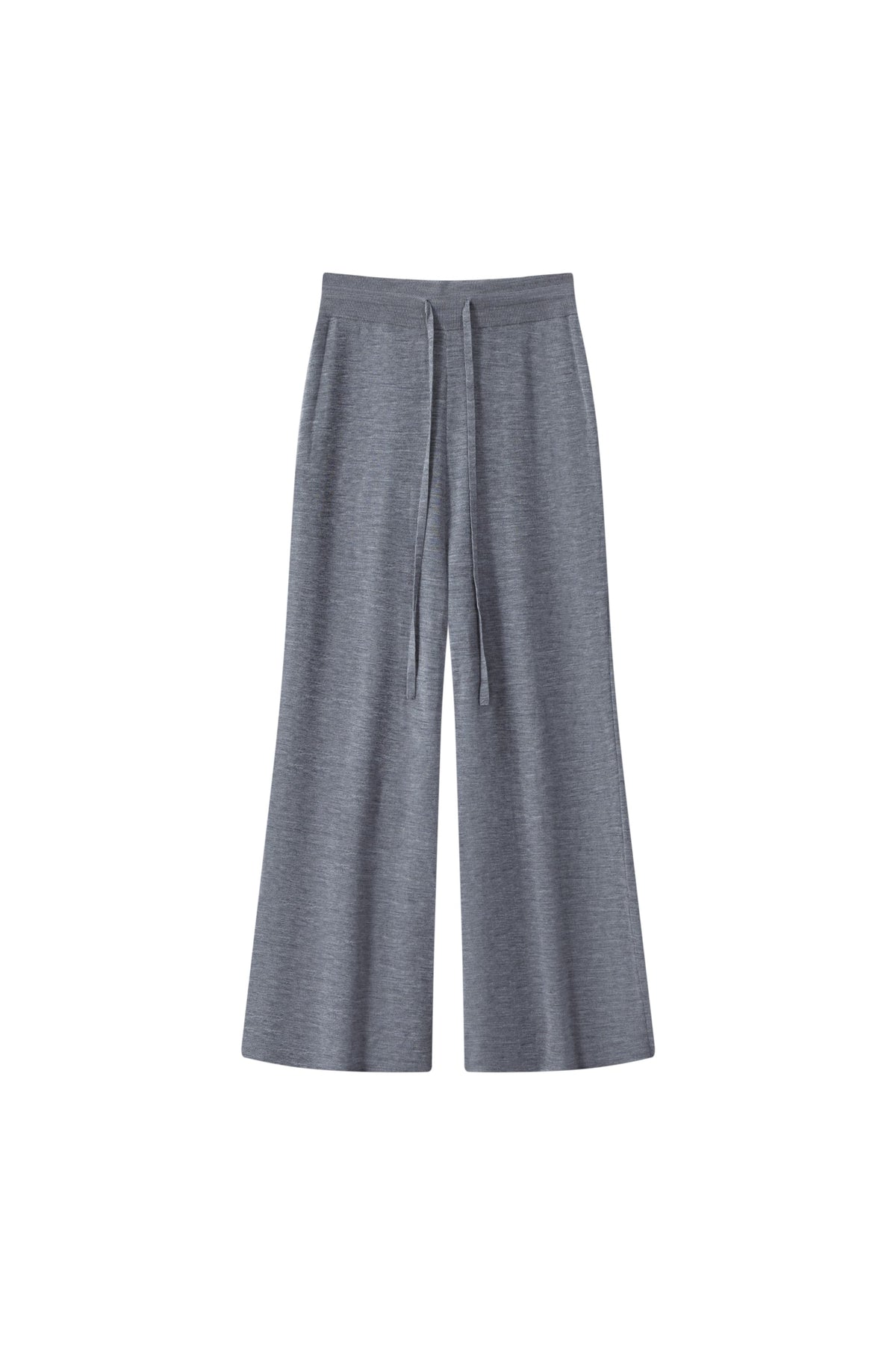 100% Fine Wool Wide Leg Knit Pants