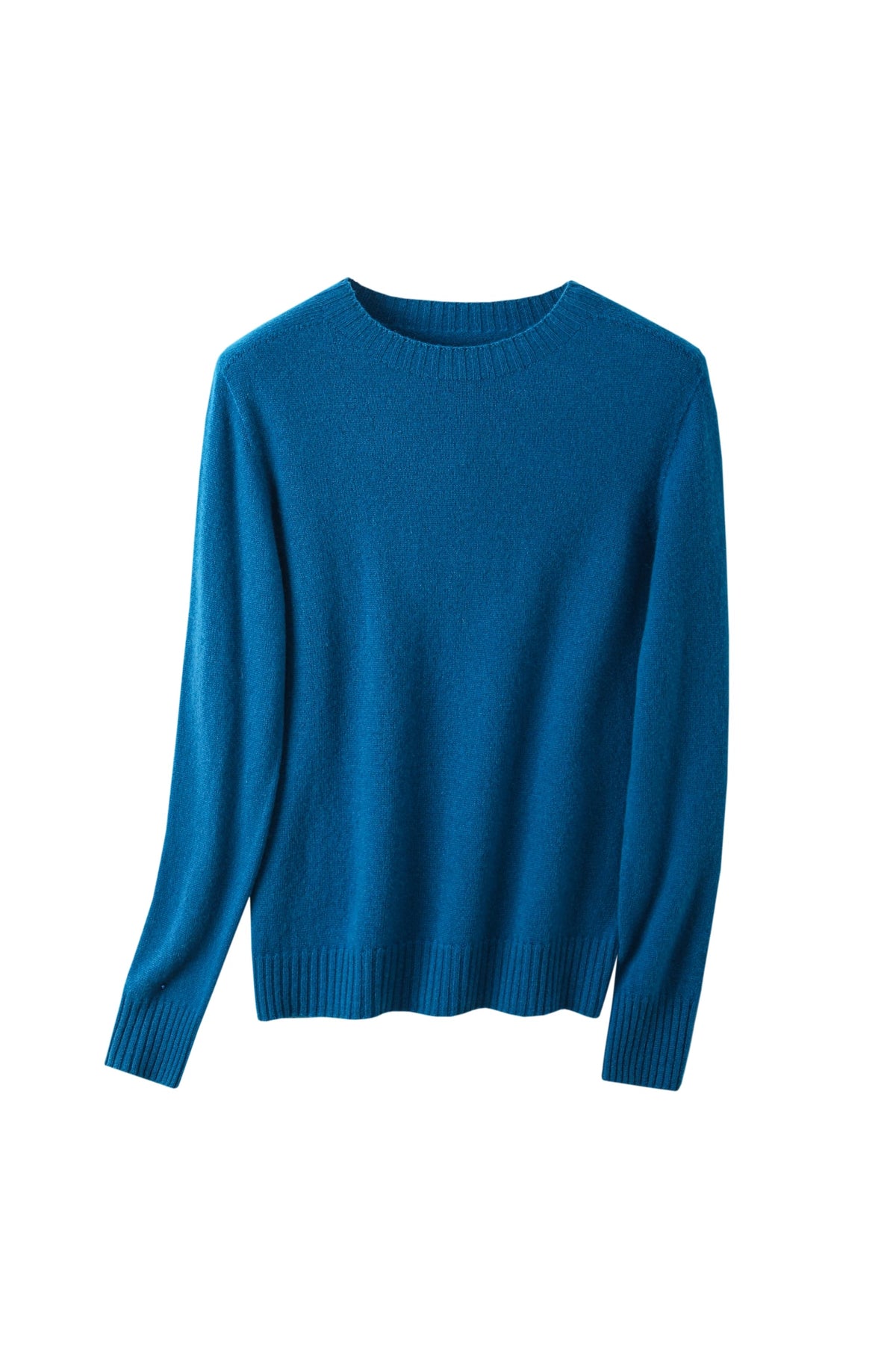 Women's 100% Fine Wool Crewneck Knit Pullover