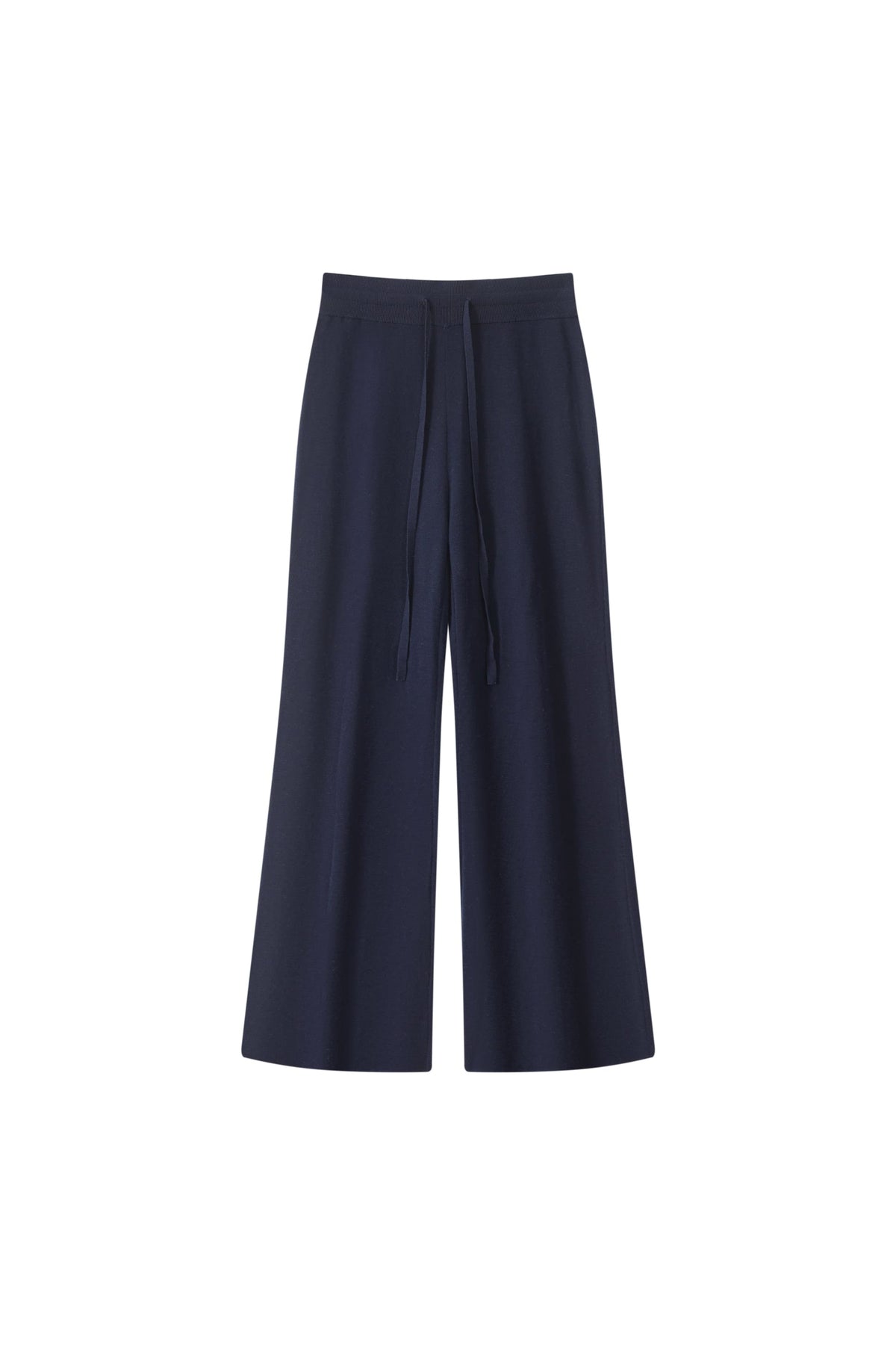 100% Fine Wool Wide Leg Knit Pants