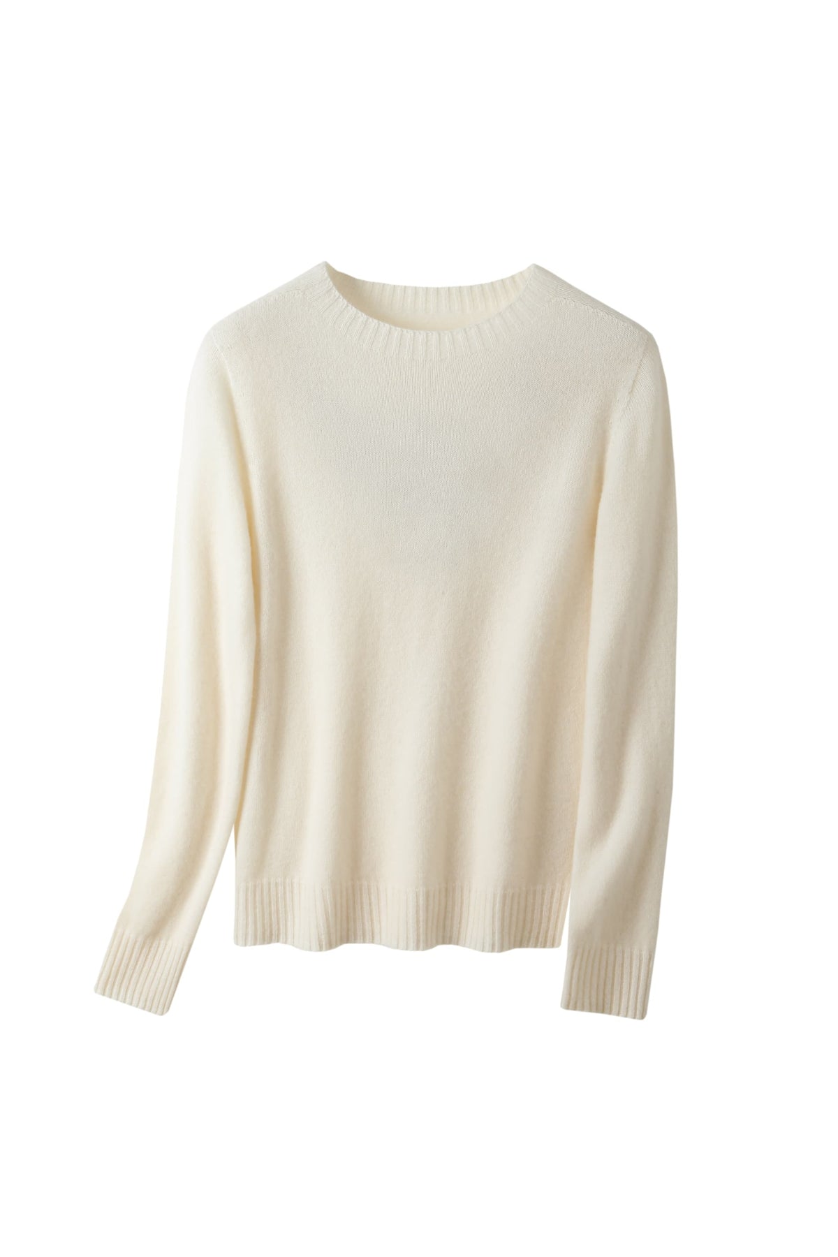Women's 100% Fine Wool Crewneck Knit Pullover