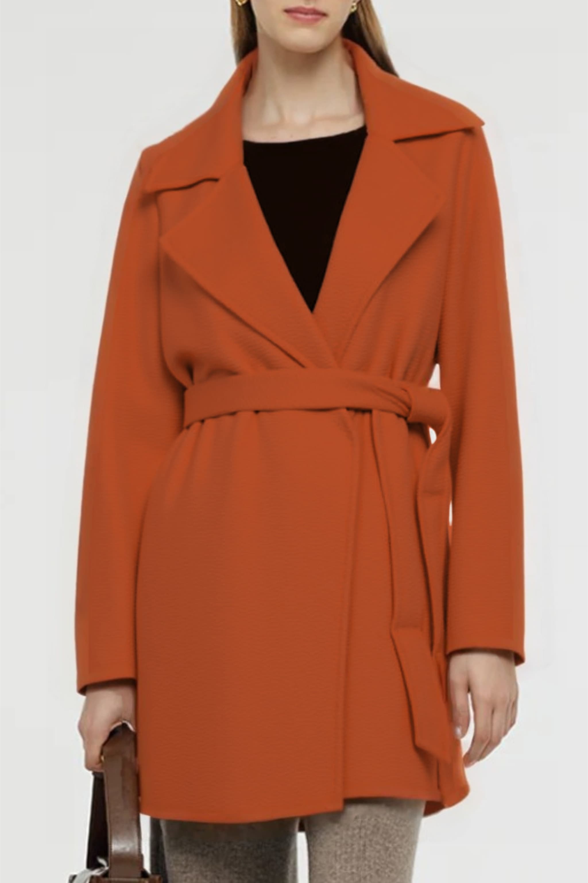 Women's Australian Wool Short Belted Coat | Merinosnug